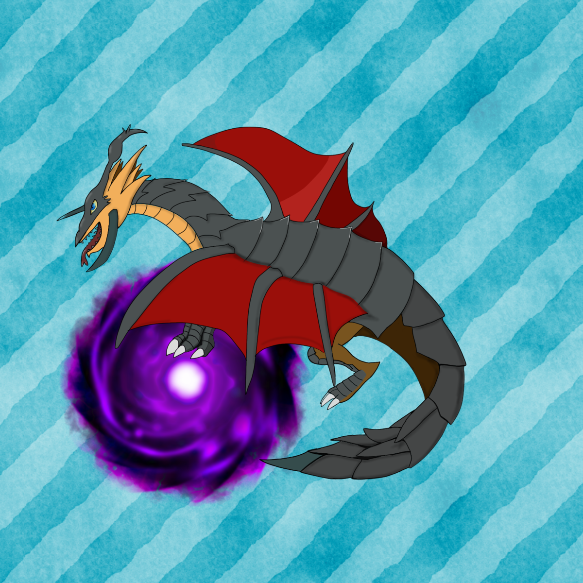 an angry but actually kind dragon that doesnt