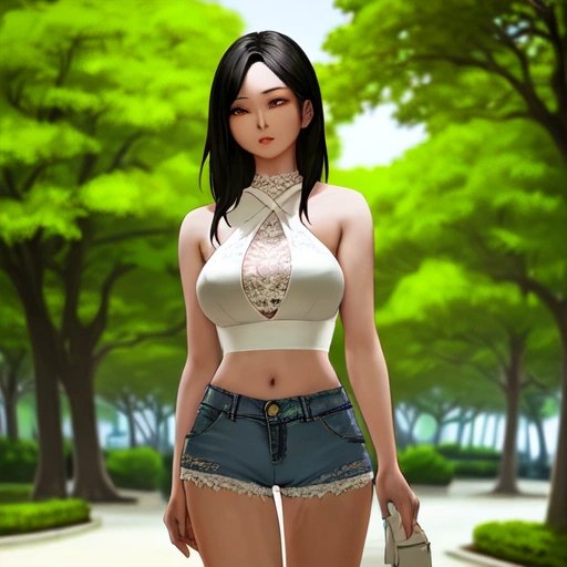 asian_woman_in_a_park_wearing_a_white_lace_halter_top_and_high_cut_denim_shorts_.jpg